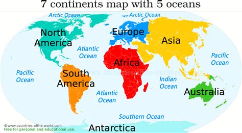 7 continents map with oceans. Things To Know About 7 continents map with oceans. 